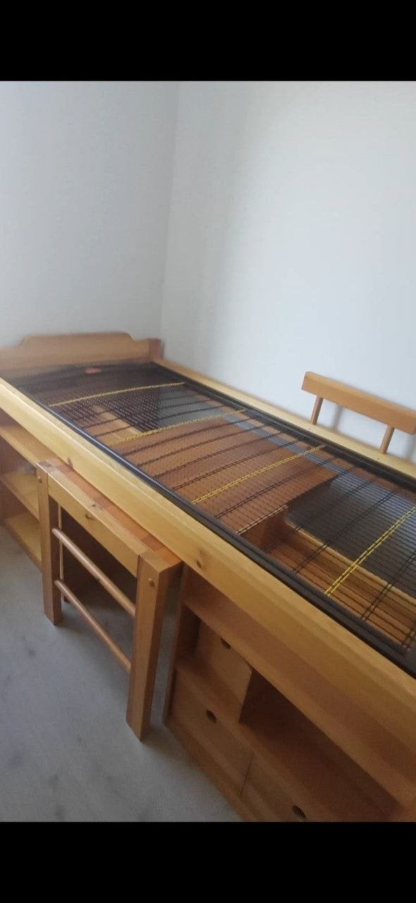 Halfhoogslaper, Ophalen, Gebruikt, 90 cm, Eenpersoons