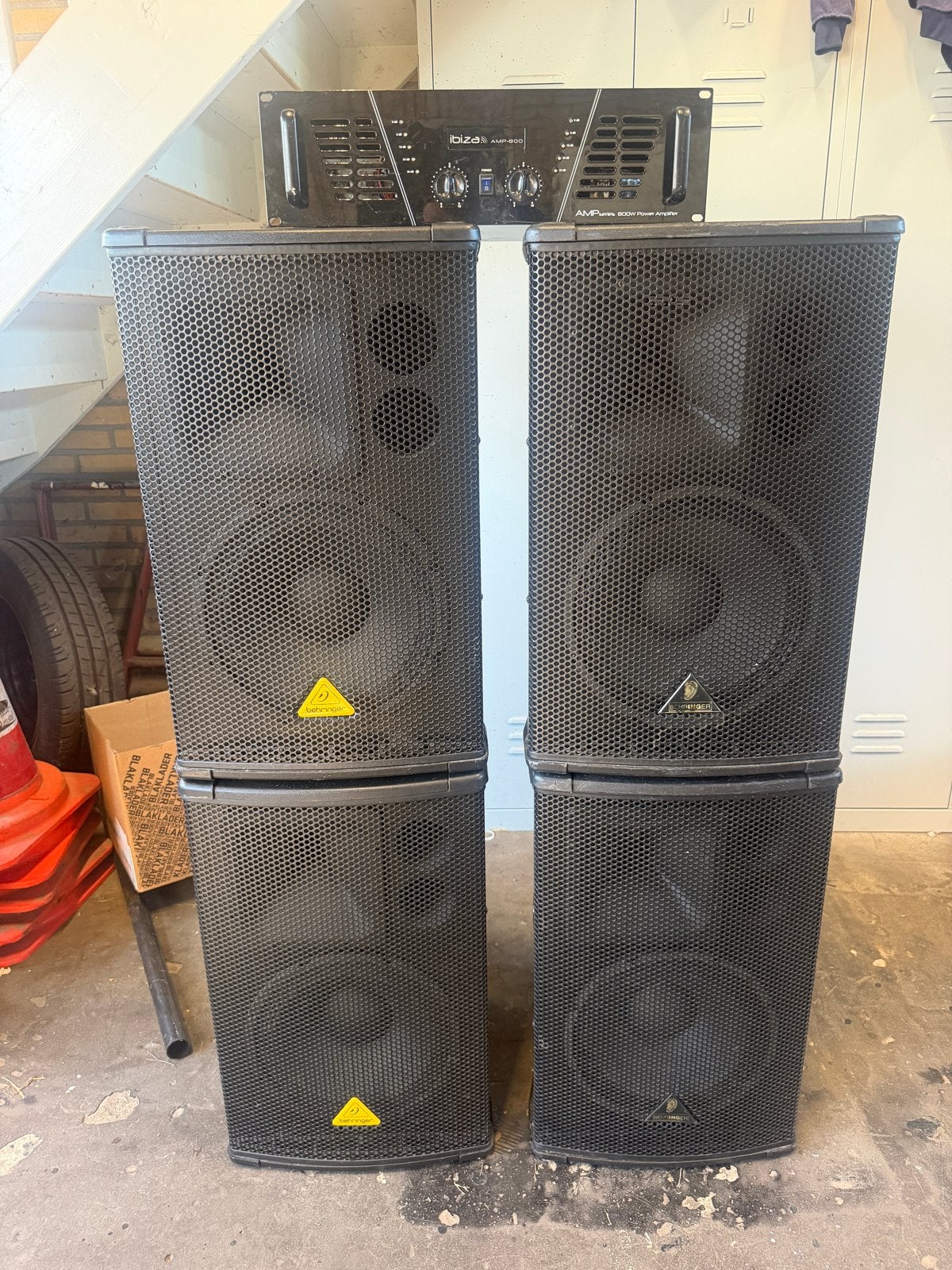 2x Behringer Eurolive B1220 Pro speakerset zonder versterker, Gebruikt, Speakerset, Ophalen of Verzenden, Geschikt voor surround/home cinema