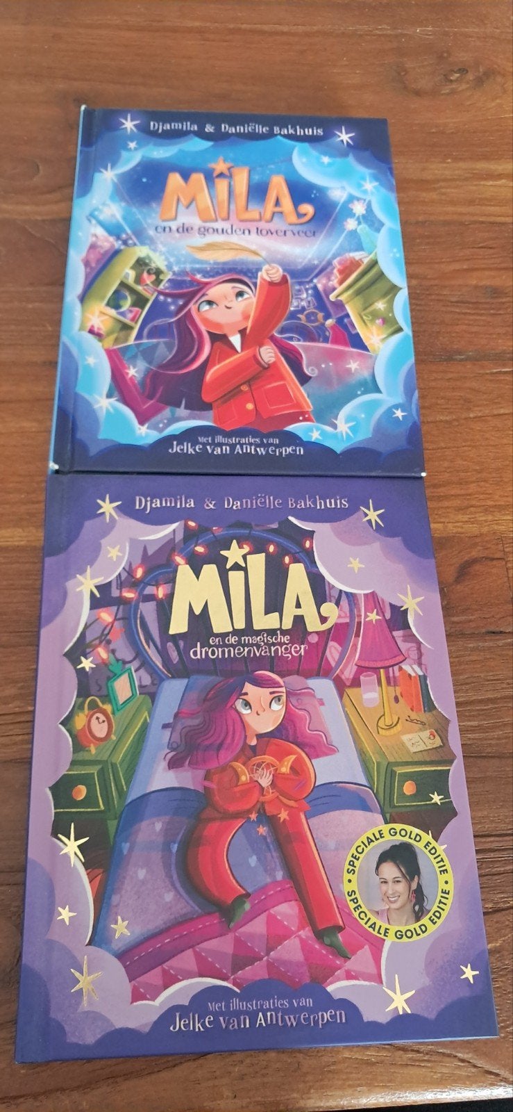 Mila :'De gouden toverveer' & 'De magische dromenvange, Ophalen, Zo goed als nieuw, Djamila & Daniëlle Bakhuis, Fictie