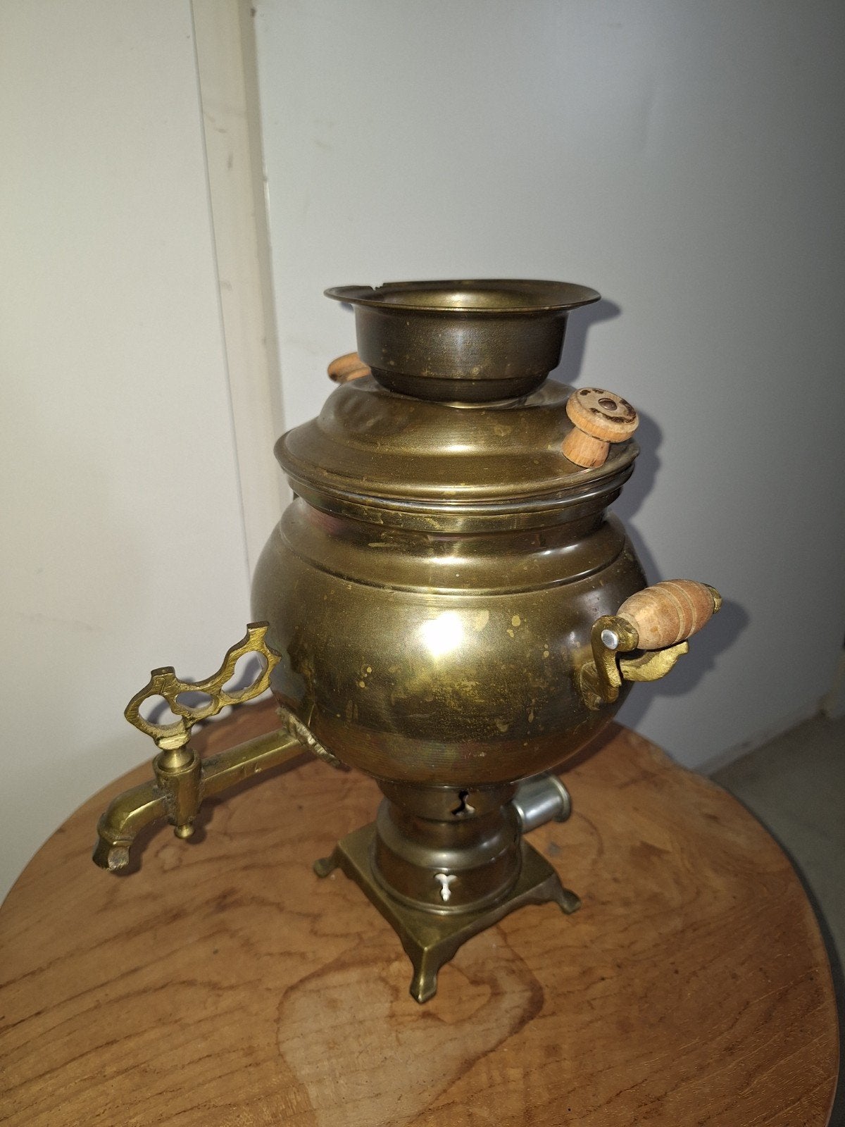Antieke Samovar - Messing/Brons Theemaker, Ophalen of Verzenden
