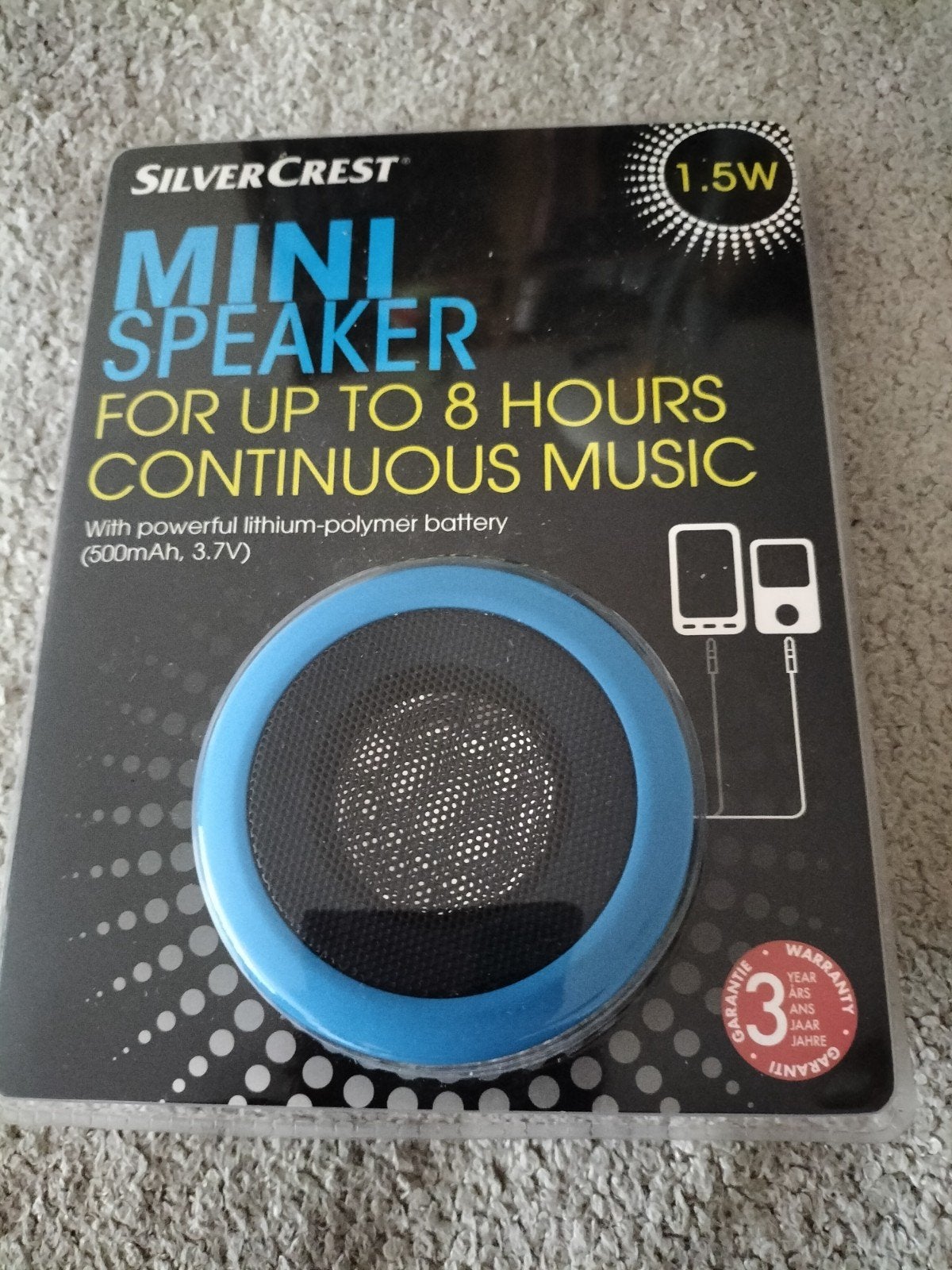 SilverCrest Mini Speaker SMA 500 A1 - Nieuw in verpakking, Audio, Tv en Foto, Luidsprekers, Overige merken, Nieuw, Ophalen of Verzenden