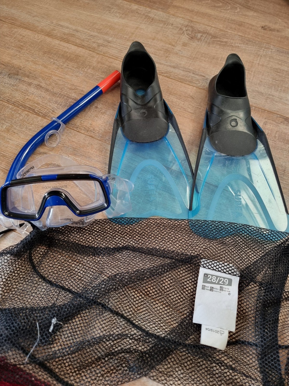 Snorkelset voor kinderen (maat 28/29), Ophalen of Verzenden