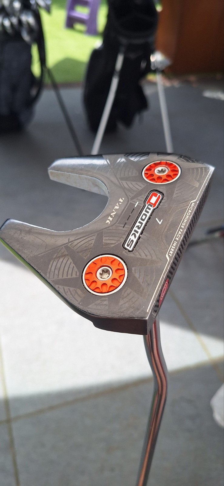 Odyssey O-Works Tank 7 Putter, Ophalen of Verzenden, Zo goed als nieuw, Club, Overige merken