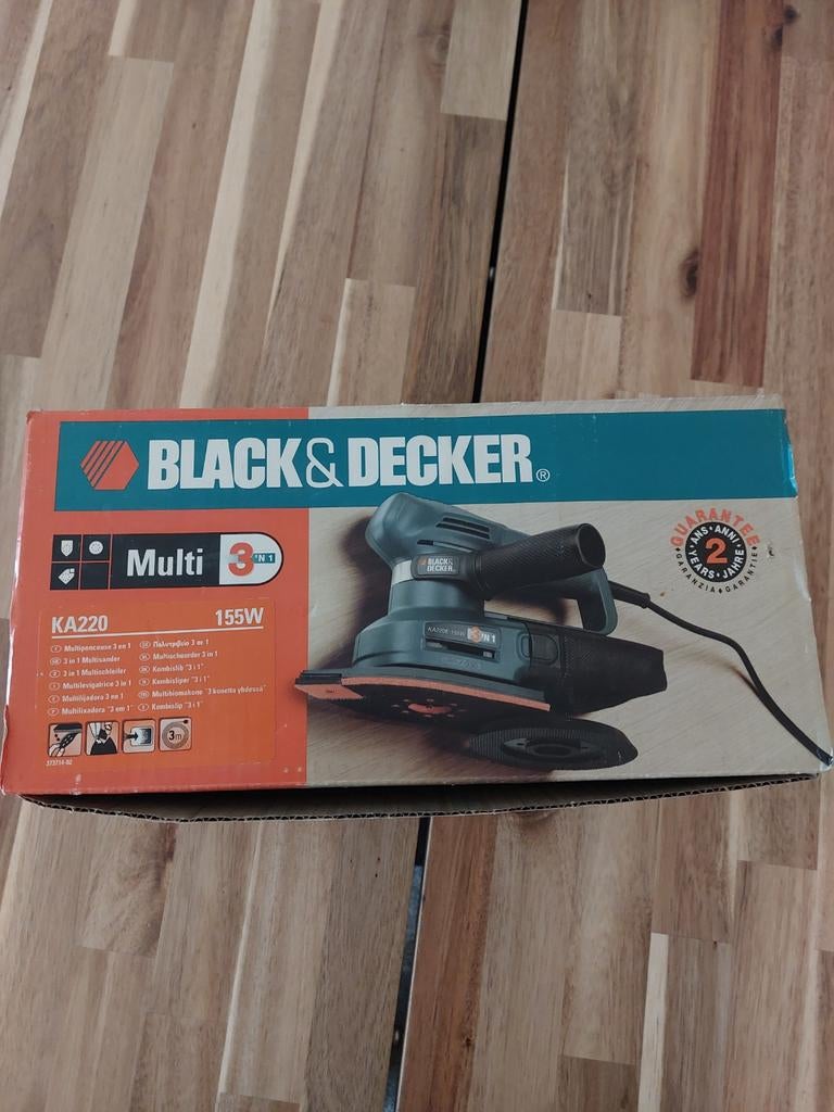 Black & Decker KA220 Multi 3-in-1 Schuurmachine 155W, Doe-het-zelf en Verbouw, Gereedschap | Schuurmachines, Gebruikt, Overige typen
