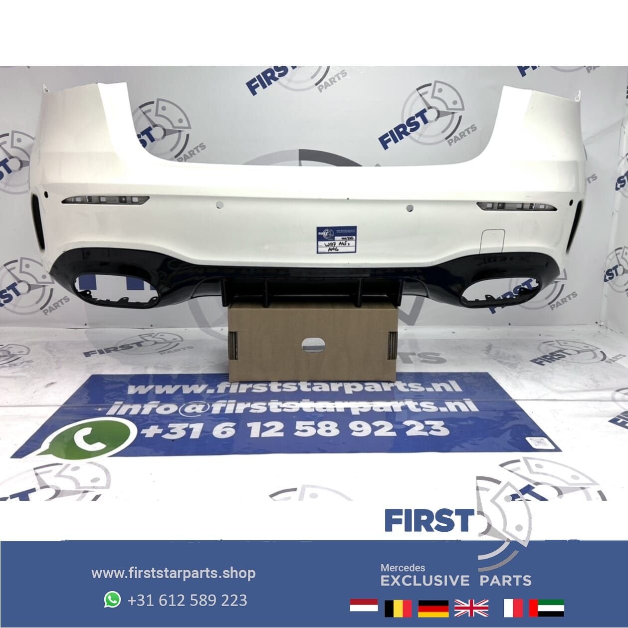 W177 A KLASSE 2022 A45 S AMG ACHTERBUMPER WIT Origineel Merc, Auto-onderdelen, Carrosserie en Plaatwerk, Gebruikt, -, Ophalen of Verzenden