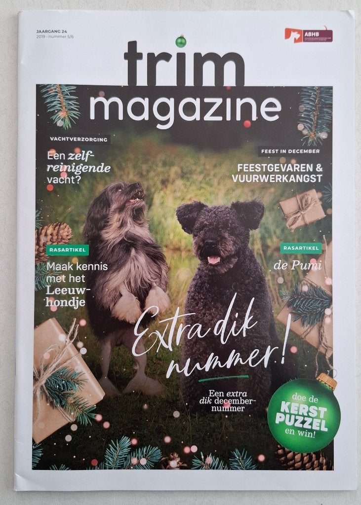 Trimblad jaargang 24 2019 nr 5-6 Leeuwhondje en de Pumi, Ophalen of Verzenden, Nieuw, Honden