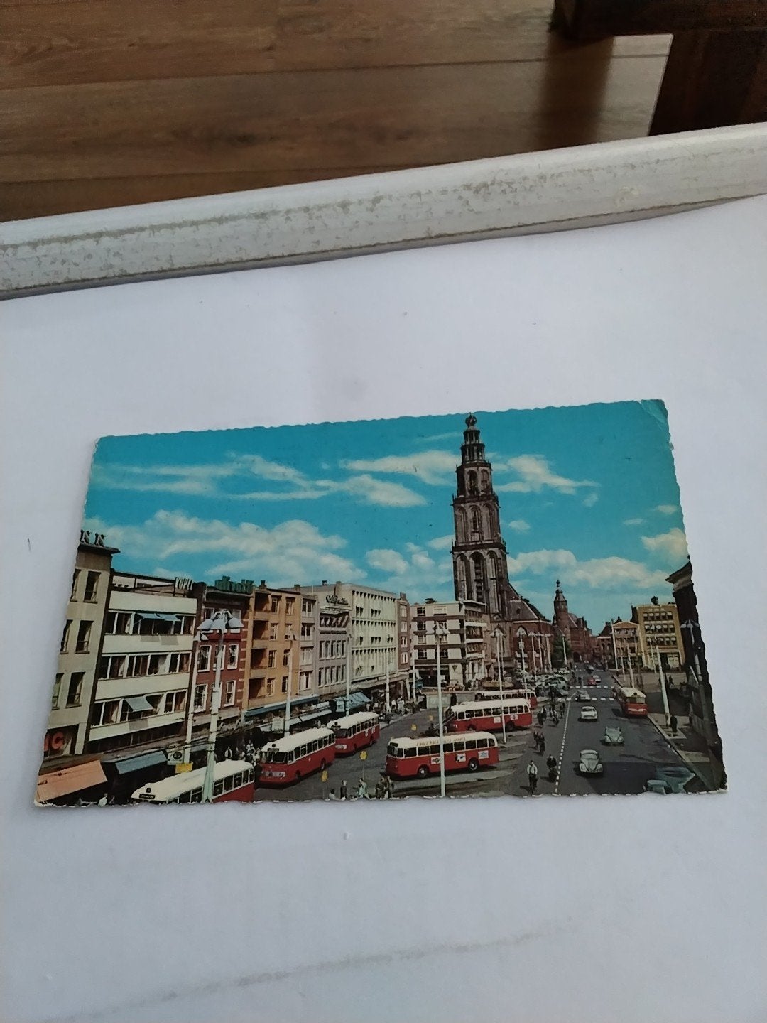 Ansichtkaart Groningen - Grote Markt met Martinitoren, Ophalen of Verzenden, 1960 tot 1980, Groningen