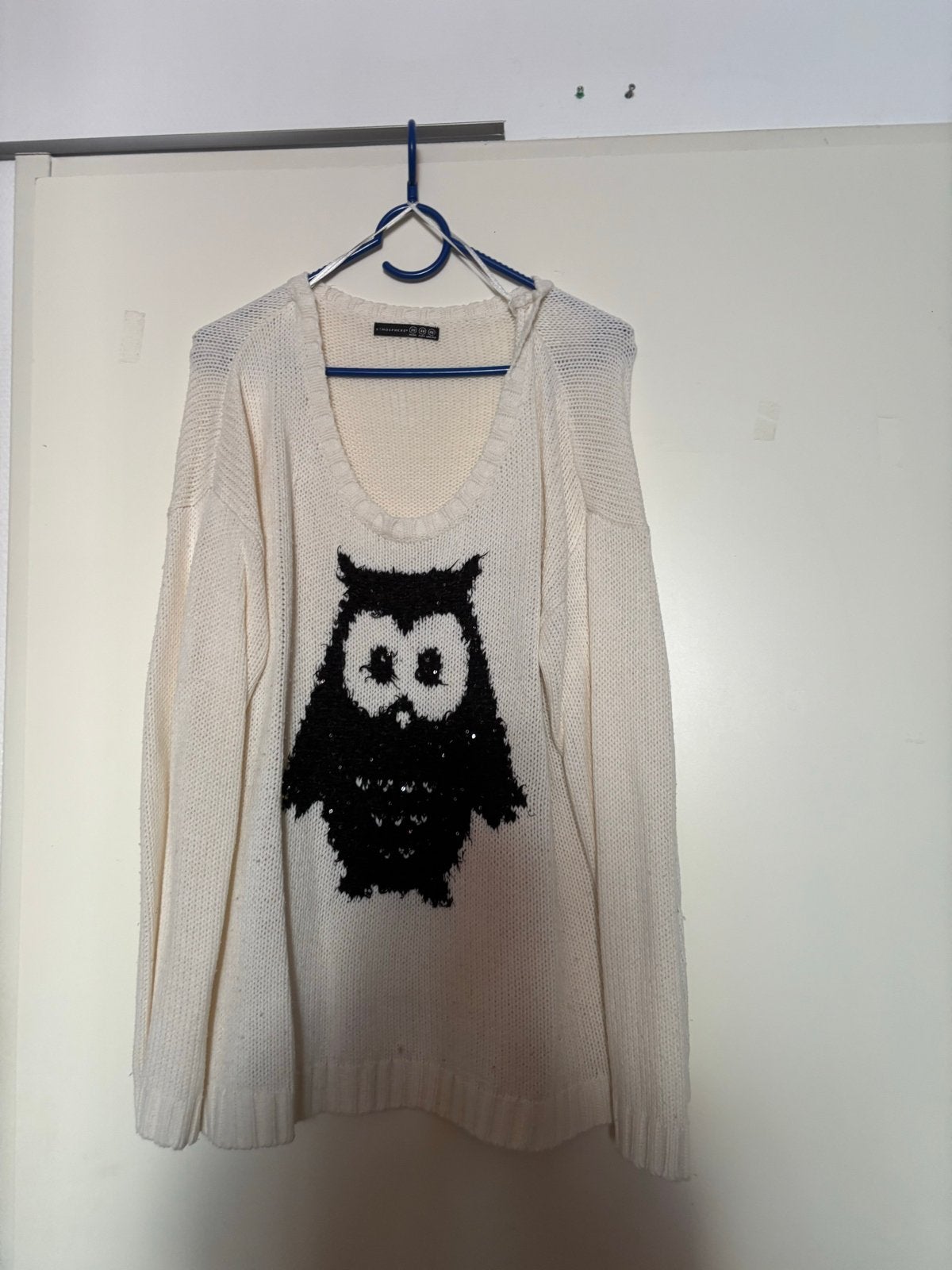 Witte trui met uil - Atmosphere, Ophalen, Gedragen, Maat 46/48 (XL) of groter, Wit