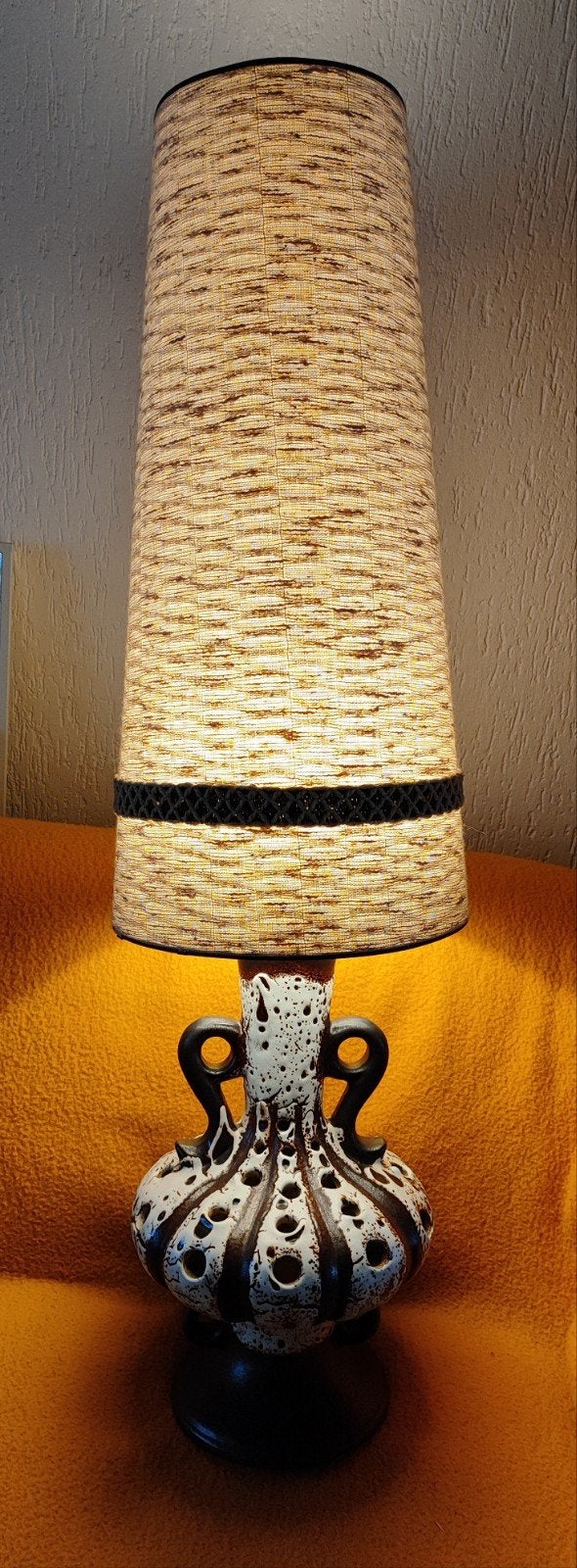 Vintage vloerlamp 132 cm Walter Gerards WestGermany, Antiek en Kunst, Ophalen