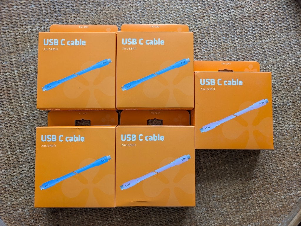 5x Club 3D USB-C kabel 20Gbps 240W PD 2m, Ophalen of Verzenden, Nieuw, Snoer of kabel, Overige merken