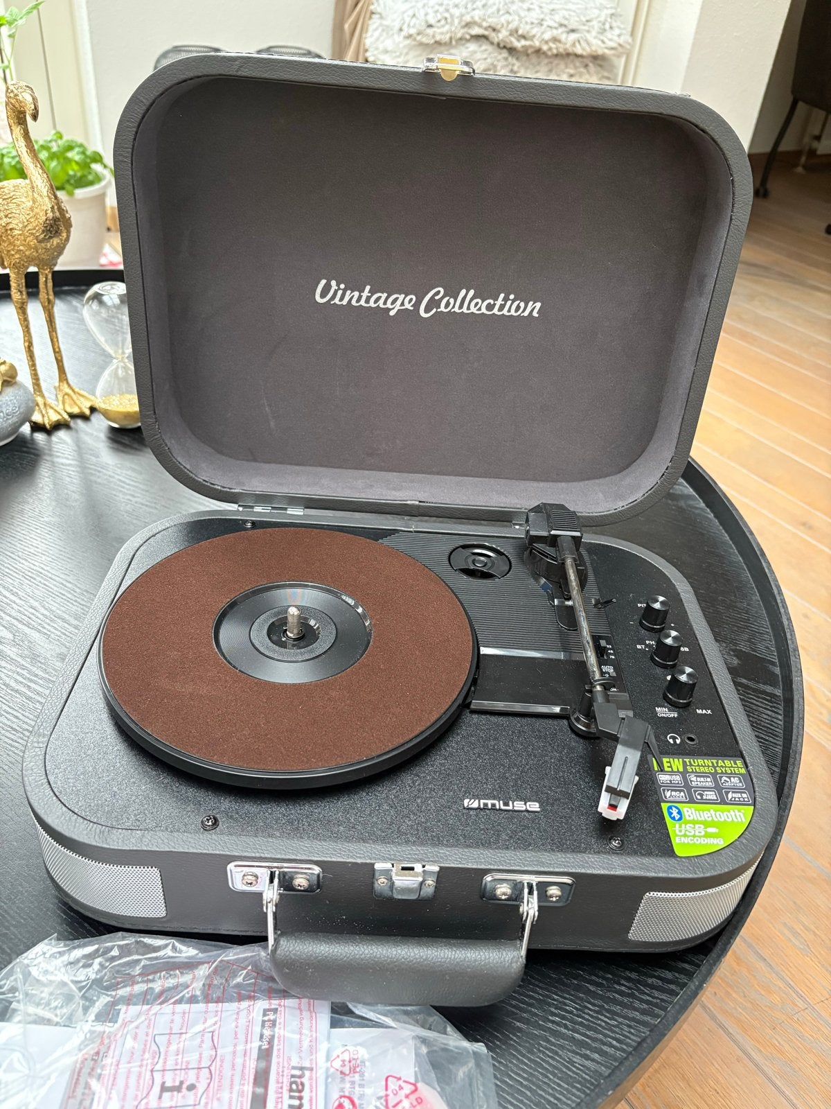 Muse MT201 Bluetooth Platenspeler met USB-aansluiting, Zo goed als nieuw, USB-aansluiting, Platenspeler, Ophalen