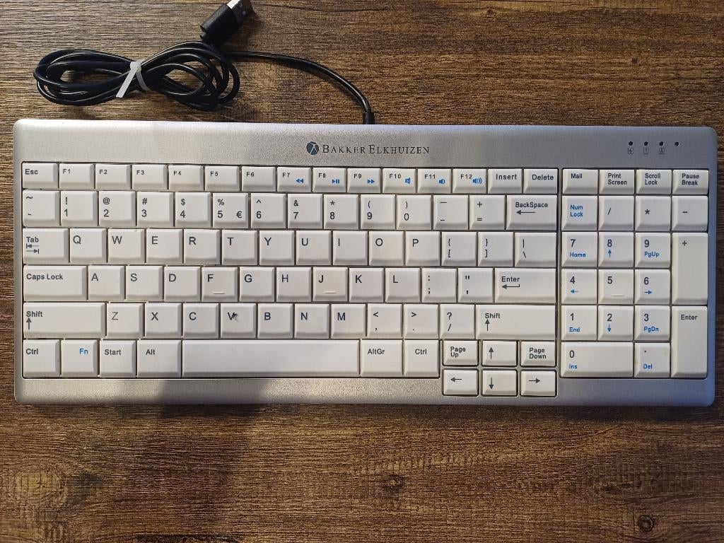 BakkerElkhuizen UltraBoard 960 Compact Keyboard USB, Ergonomisch, Ophalen of Verzenden, Zo goed als nieuw, Qwerty