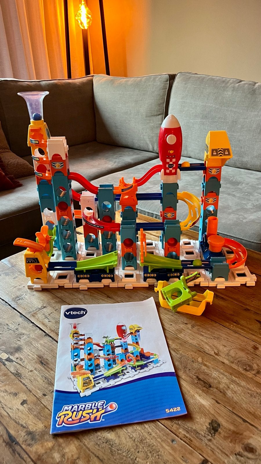 VTech Marble Rush - Rocket set knikkerbaan, Ophalen of Verzenden, Zo goed als nieuw, 4 tot 6 jaar