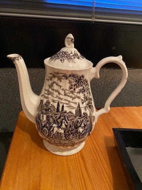 Myotts Staffordshire koffie-theepot, Antiek en Kunst, Antiek | Servies los, Ophalen of Verzenden