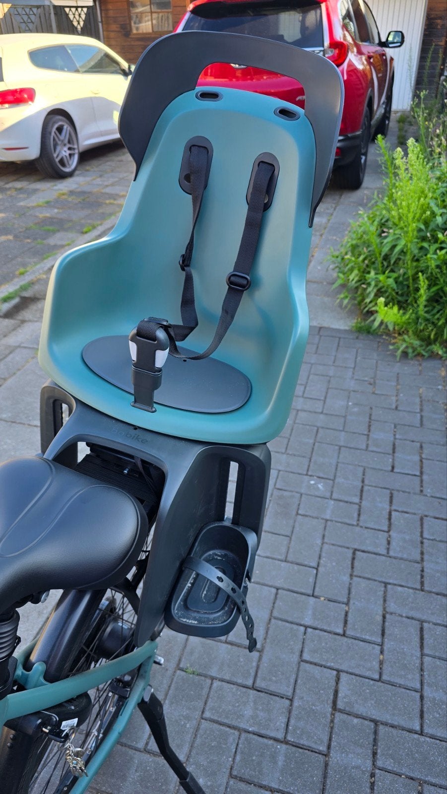 Prachtig Bobike stoeltje, Fietsen en Brommers, Fietsaccessoires | Fietsstoeltjes, Ophalen, Achterzitje, Voetsteuntjes, Zo goed als nieuw