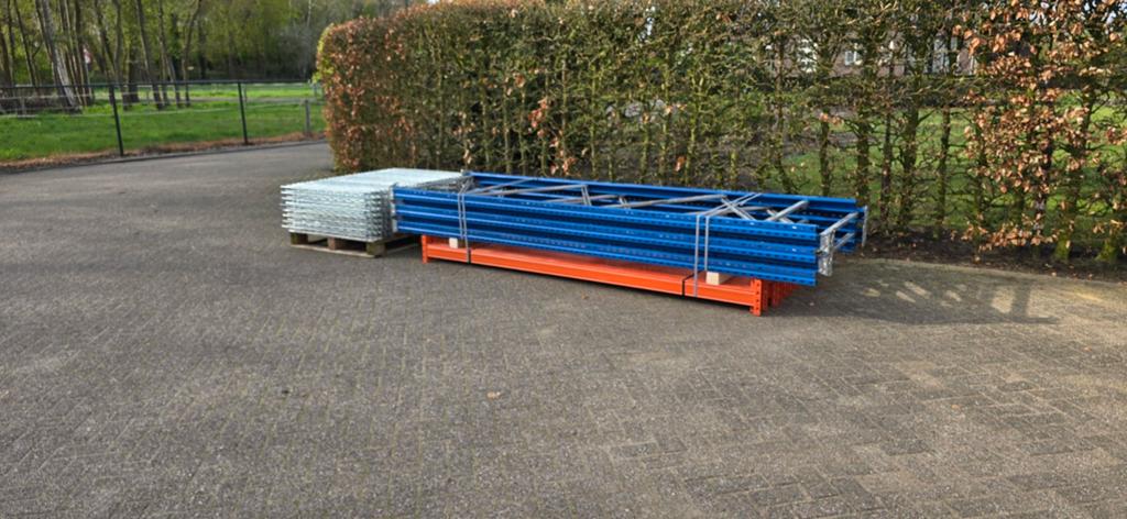 14 meter palletstelling , magazijnstelling , stelling, Zakelijke goederen, Kantoor en Winkelinrichting | Magazijn, Stelling en Opslag