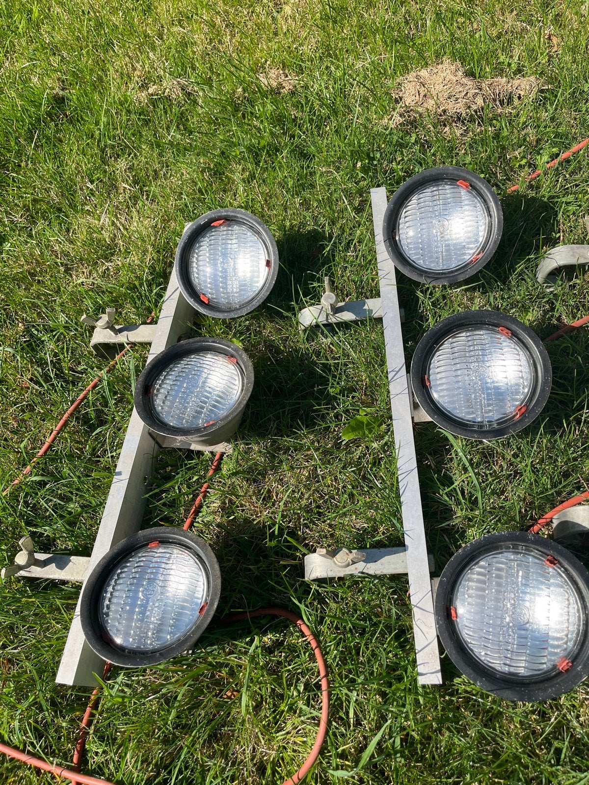 12x 110V Blinder Halogeen Lampen 650W op 4 Balken, Ophalen of Verzenden, Gebruikt, Licht
