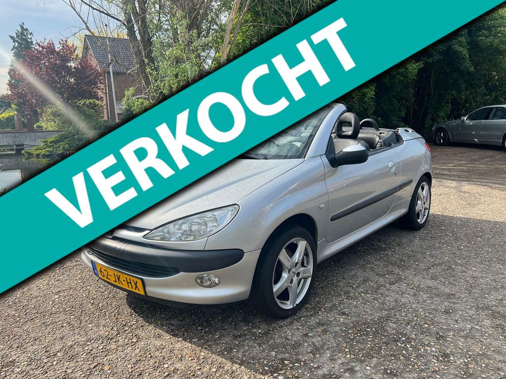 Peugeot 206 CC 1.6-16V, Voorwielaandrijving, Gebruikt, Zwart, 4 cilinders