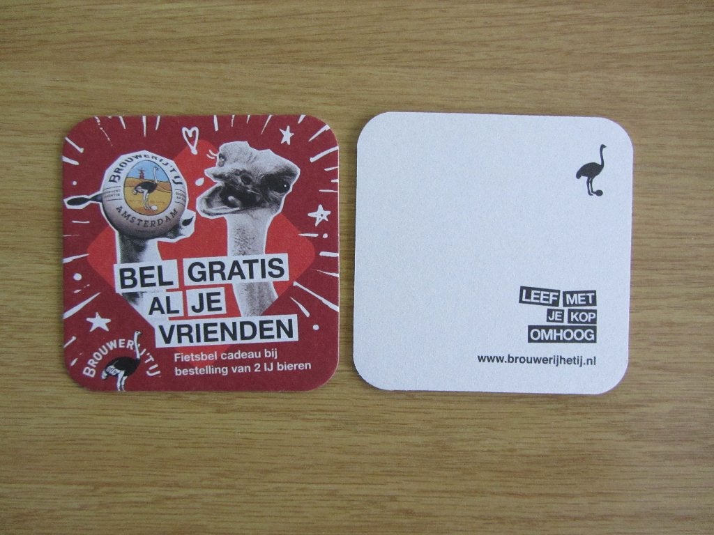 bierviltje: brouwerij 't ij, Ophalen of Verzenden, Nieuw, Viltje(s), Overige merken
