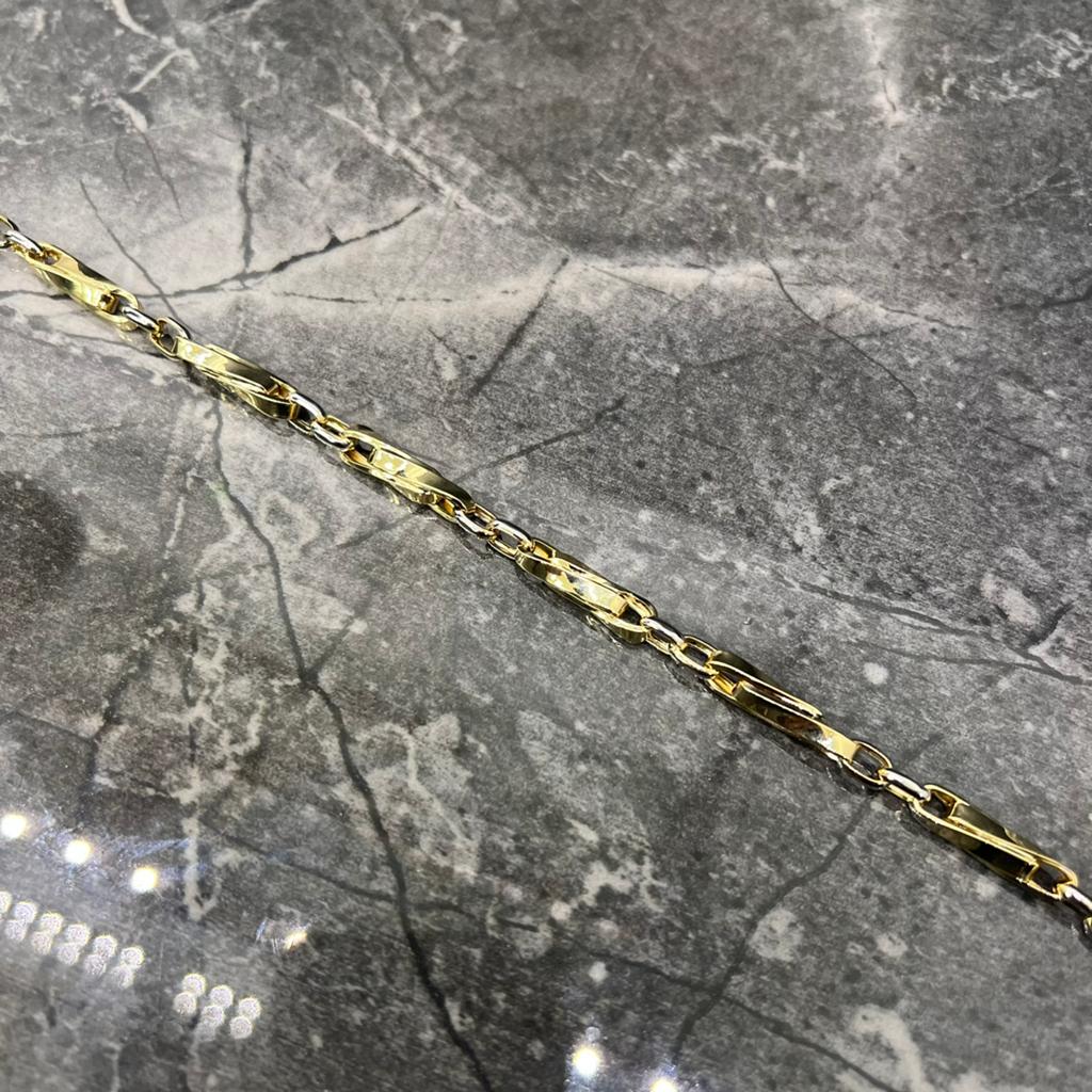 14k gouden armband prachtig schakel, Ophalen of Verzenden, Nieuw, Goud