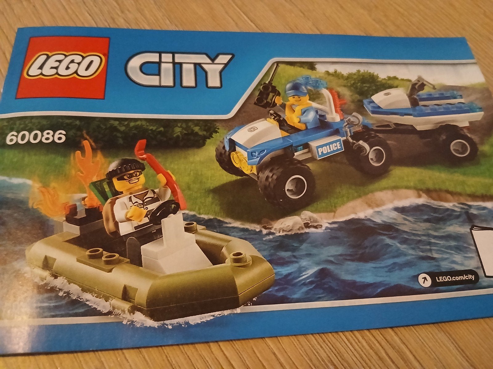 LEGO City 60086 Brandweerboot en Politievoertuig - Compleet, Lego, Inclusief instructies, Ophalen of Verzenden, Complete set