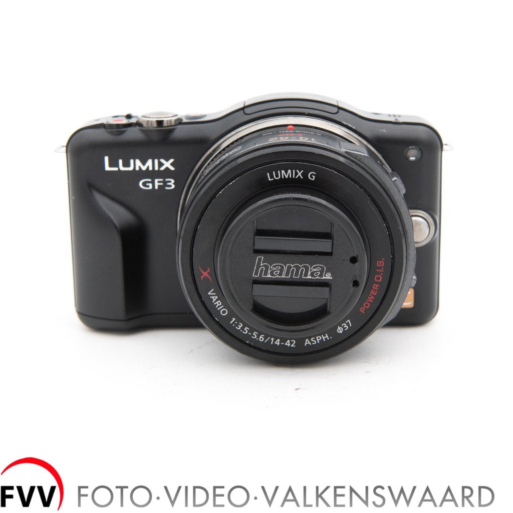 Panasonic DMC-GF3 +14-42mm systeemcamera, Beeldstabilisatie, Gebruikt, Accu, 12 megapixels