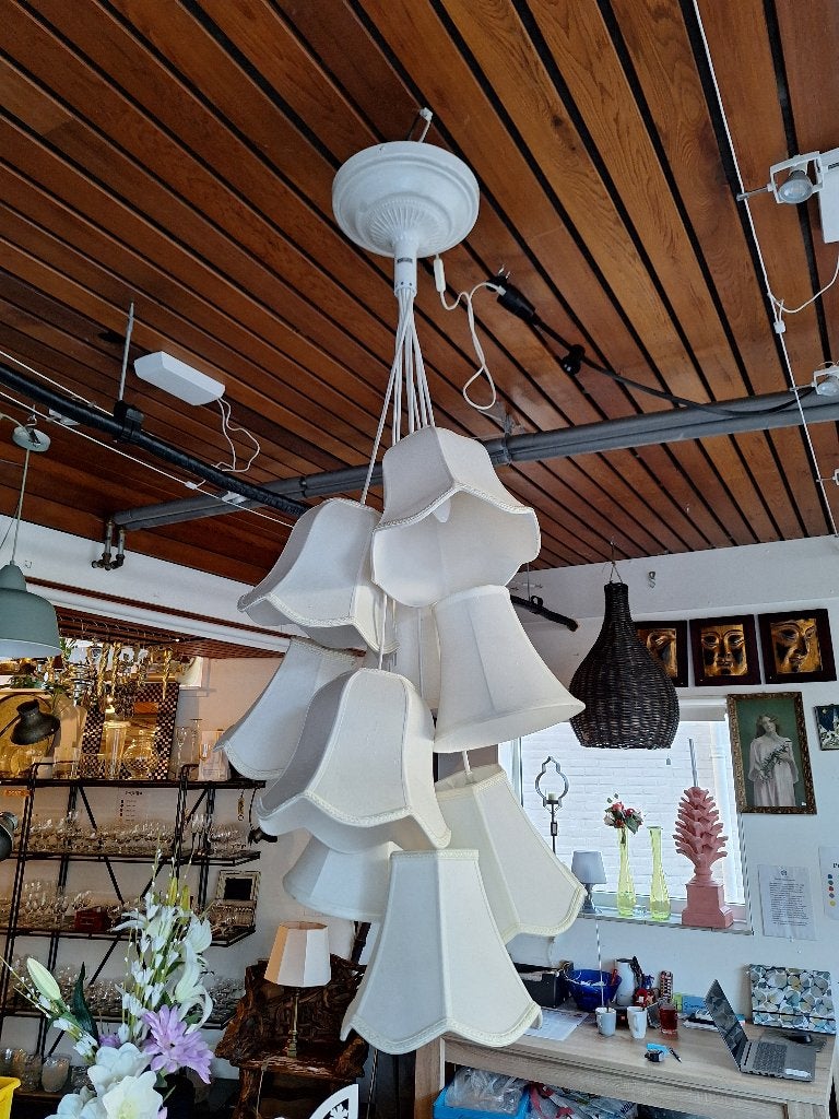 Zuiver Granny lamp met 9 kapjes, Huis en Inrichting, Ophalen, Gebruikt, Vintage, Klassiek, Romantisch, Onbekend