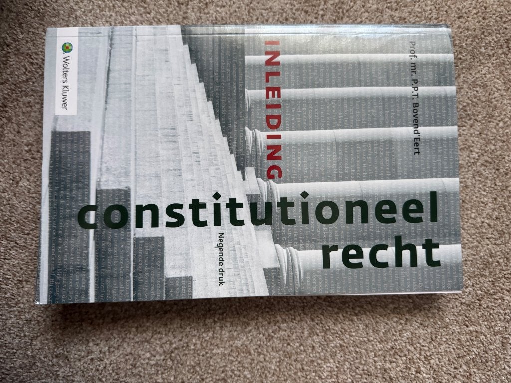 Constitutioneel recht 9e druk, Boeken, Ophalen of Verzenden, Wolters Kluwer, Alpha, WO