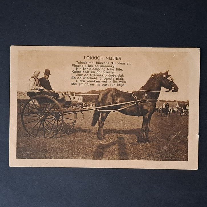 Boerenleven Friesland Op de fryske sjees, Verzenden, 1920 tot 1940, Gelopen, Friesland