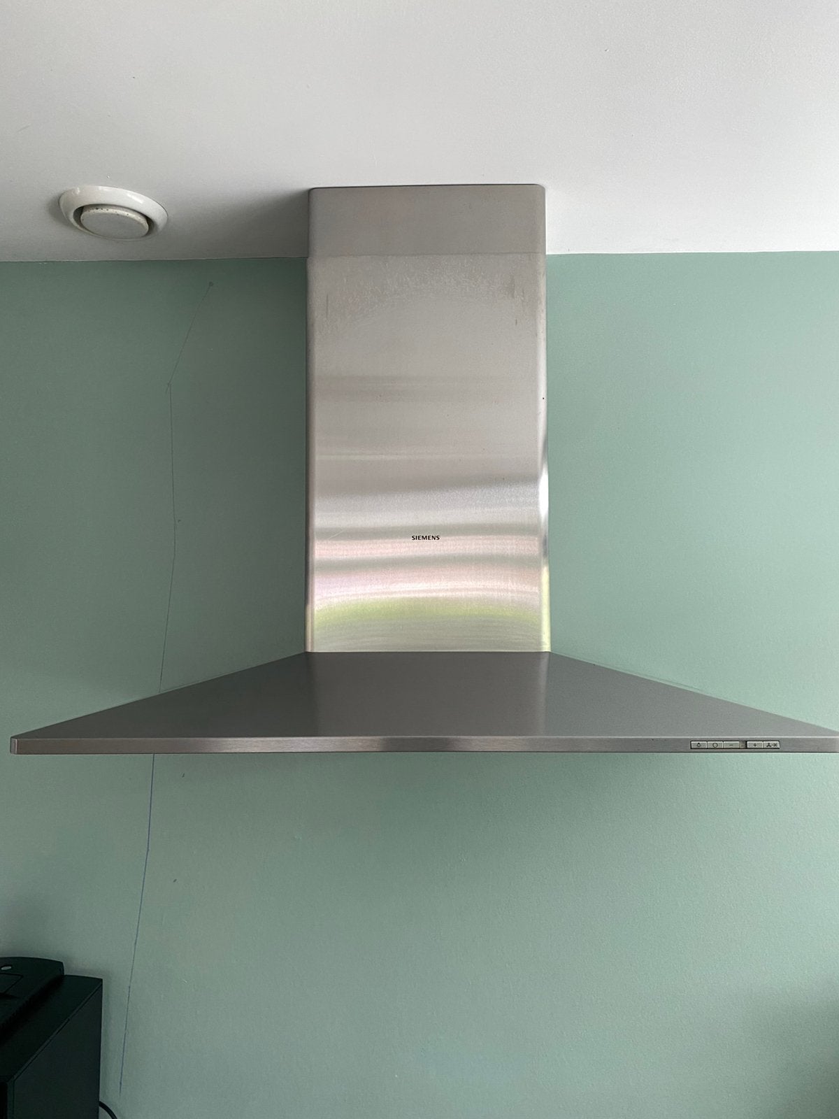 Siemens rvs afzuigkap LC5952, 90 cm., Ophalen, Zo goed als nieuw, Wandschouwkap