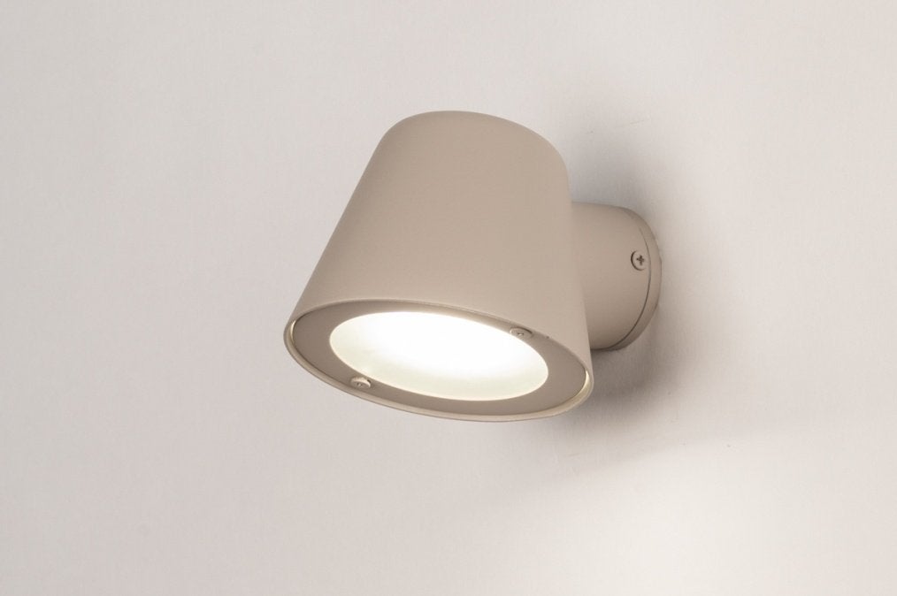 wandlamp buitenlamp tuin of interieur bank bed taupe lamp, Ophalen of Verzenden, Nieuw