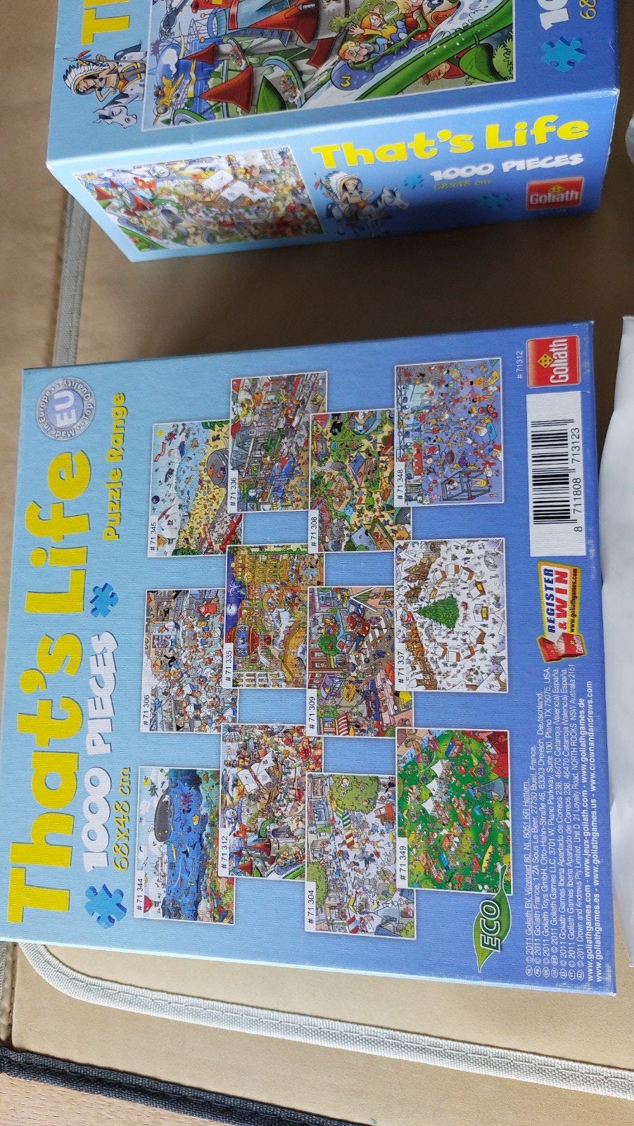 That's Life Goliath 1000 stukjes legpuzzel, Ophalen of Verzenden, 500 t/m 1500 stukjes, Zo goed als nieuw, Legpuzzel