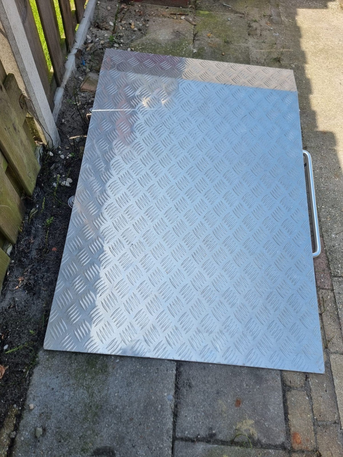 Aluminium rijplaat / oprijplaat met handvat, Doe-het-zelf en Verbouw, Ladders en Trappen, Ophalen