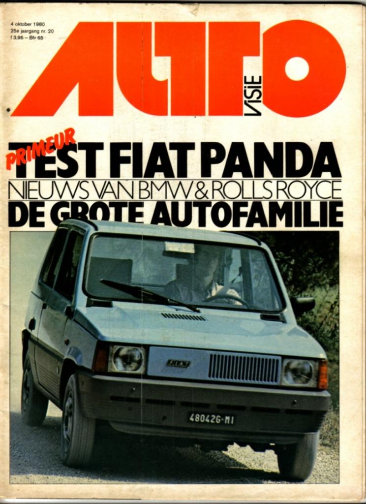 Autovisie test Fiat Panda Oktober 1980, Ophalen of Verzenden, Gelezen, Overige merken