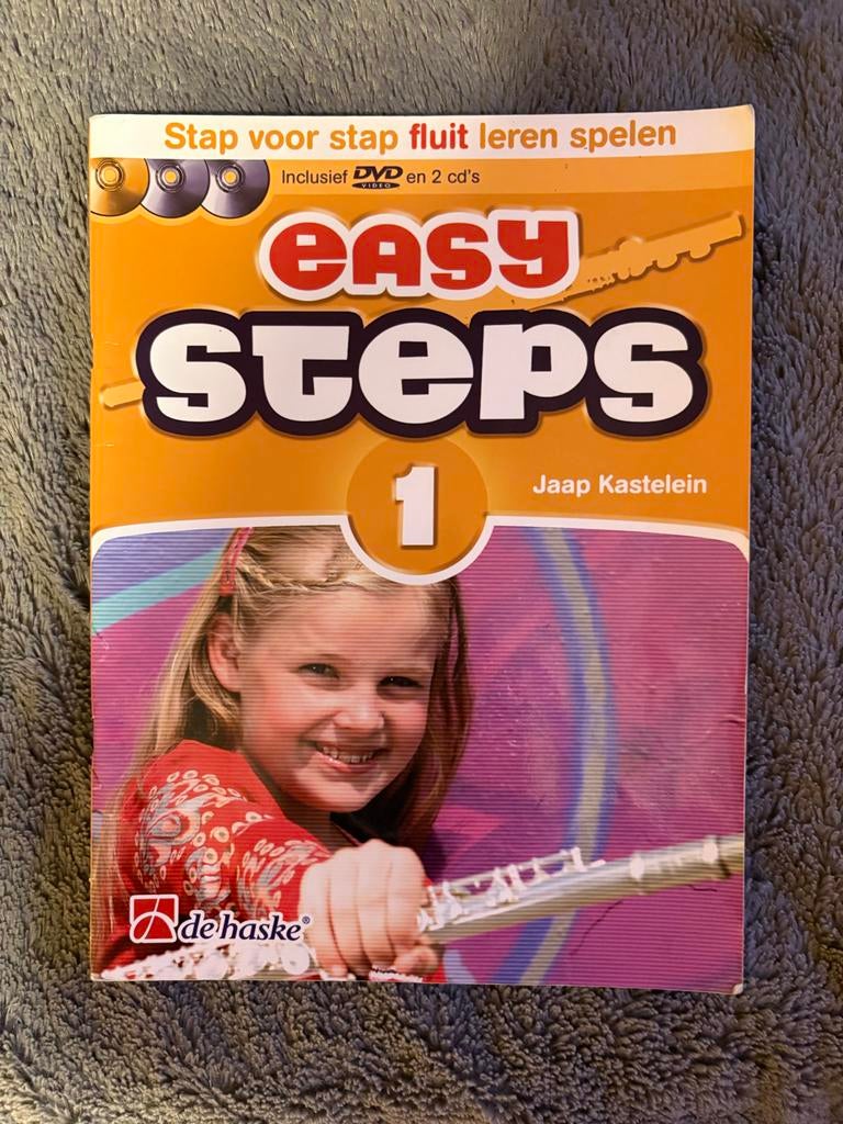 Dwarsfluit lesboeken: Easy Steps, A Tune a Day, Horen, Lezen, Muziek en Instrumenten, Gebruikt, Overige genres, Les of Cursus