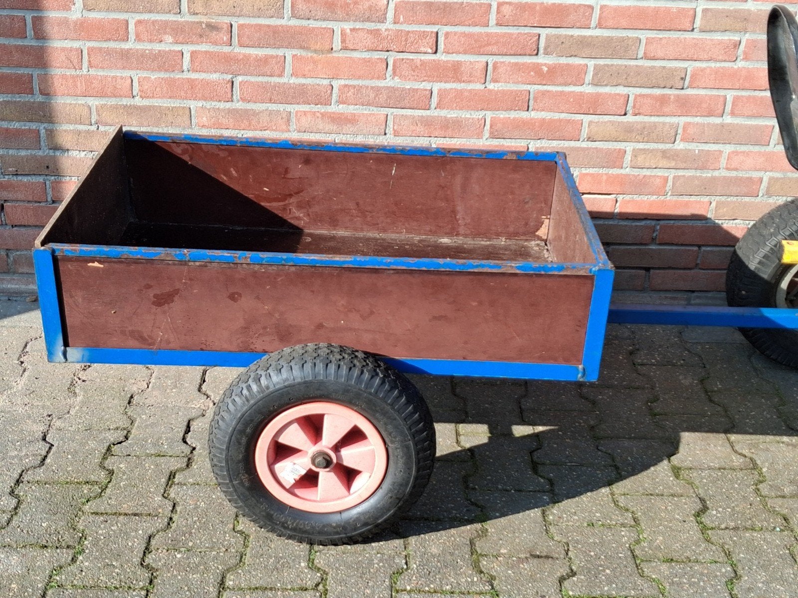 Skelterkar skelteraanhanger, Ophalen of Verzenden, Gebruikt, Met kar of aanhanger