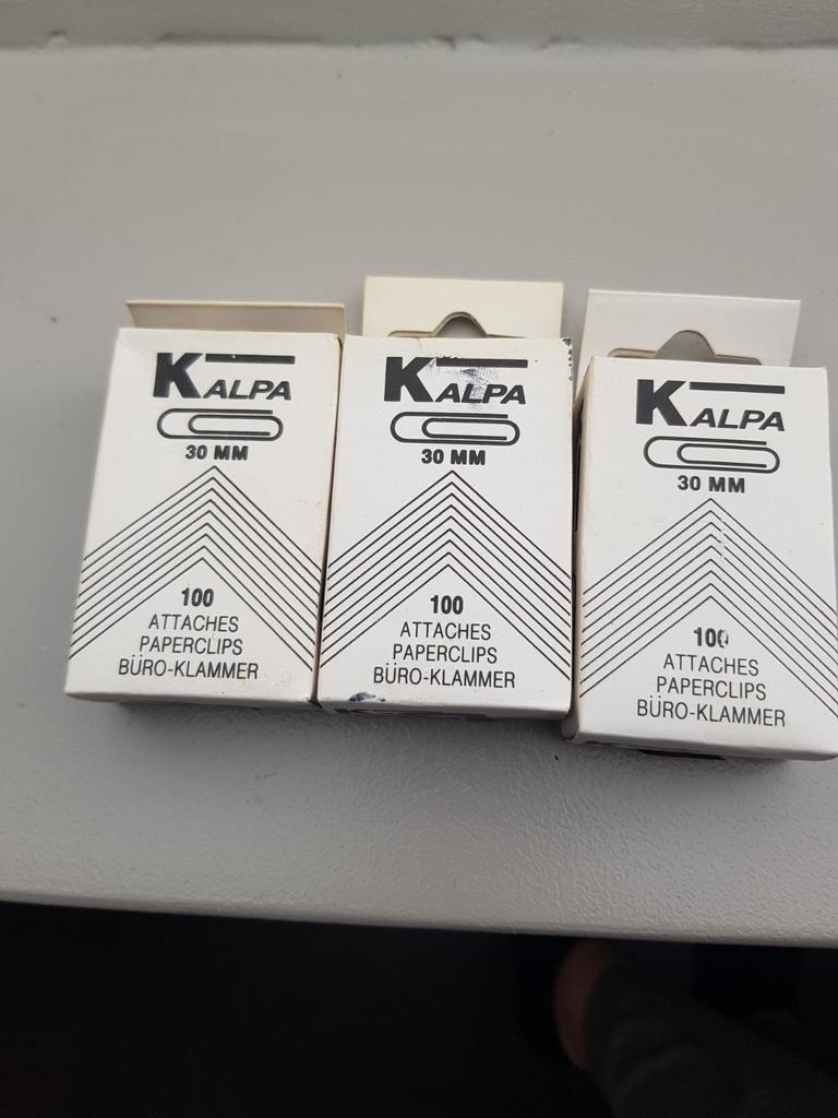 3 doosjes paperclips, Ophalen of Verzenden, Nieuw