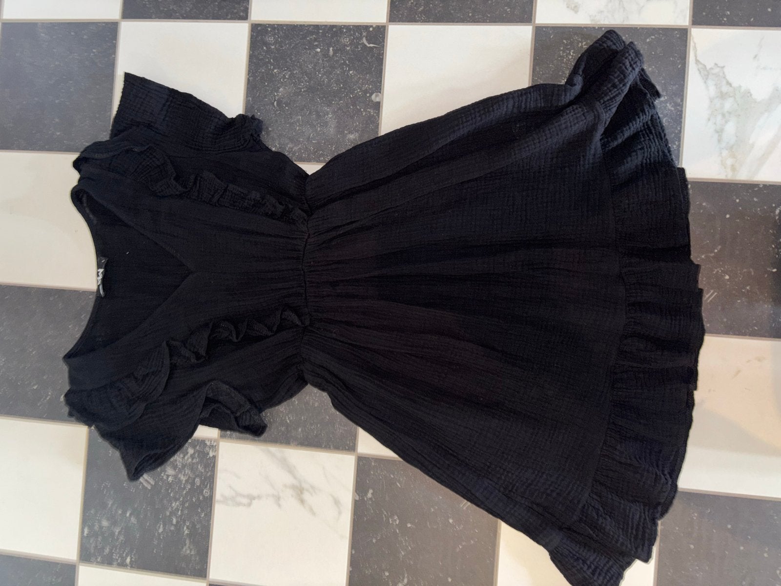 Most Wanted mousseline jurkje L, Kleding | Dames, Jurken, Maat 38/40 (M), Zwart, Ophalen of Verzenden, Gedragen