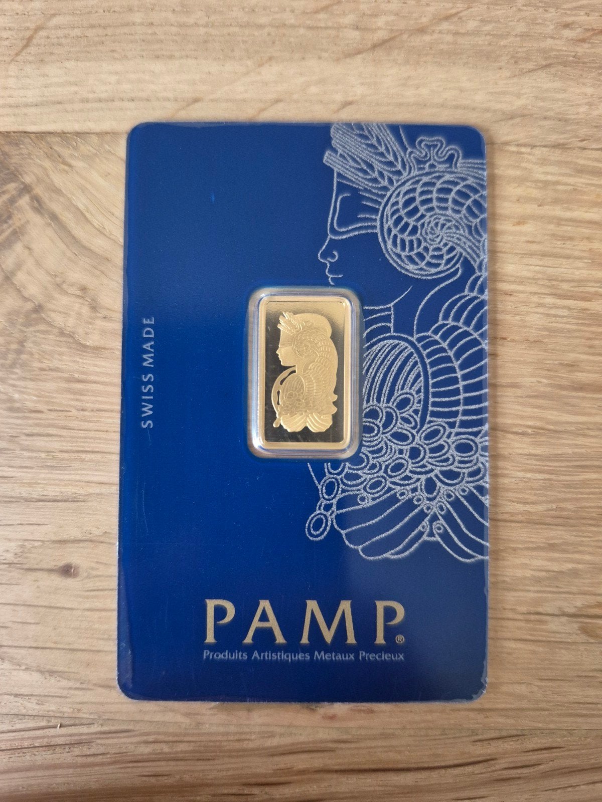 5 gram gouden baartje PAMP, Ophalen of Verzenden, Goud