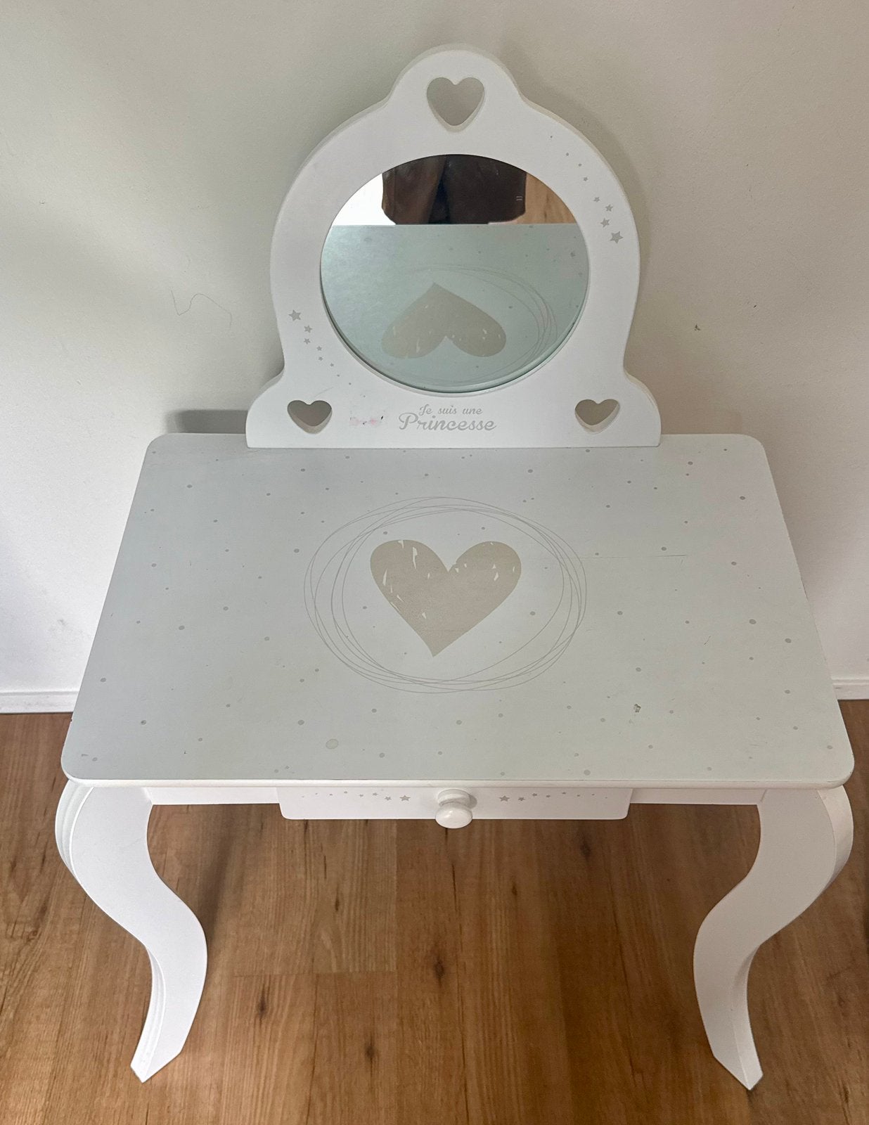 Make-up tafeltje met krukje, Ophalen, Zo goed als nieuw, 50 tot 100 cm, Minder dan 100 cm