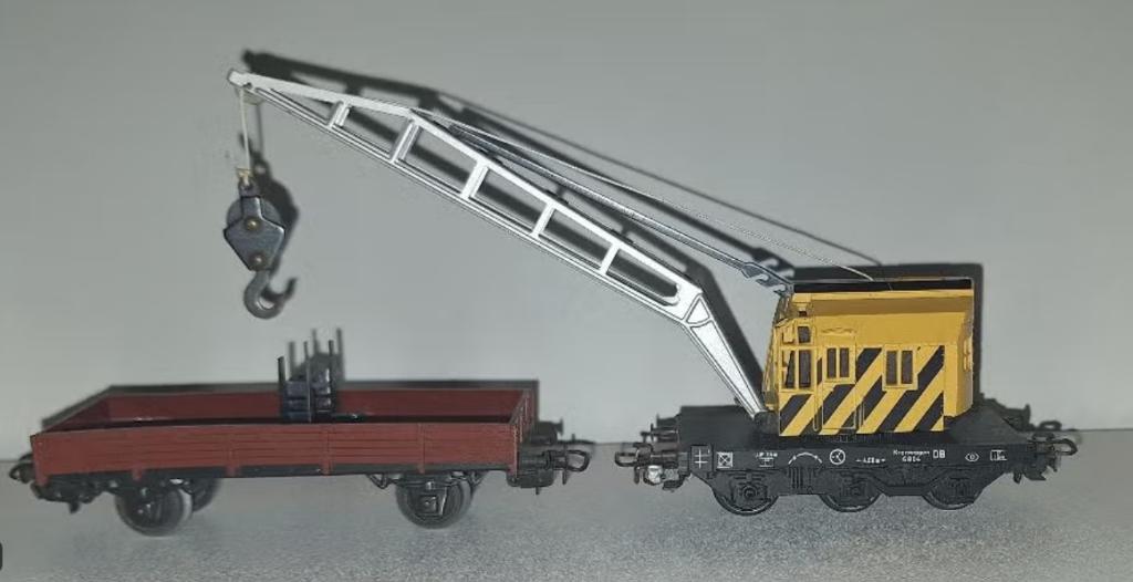 Marklin H0 4671 - Draaibare Ardelt-bergingskraan in ovp, Wisselstroom, Wagon, Ophalen of Verzenden, Zo goed als nieuw