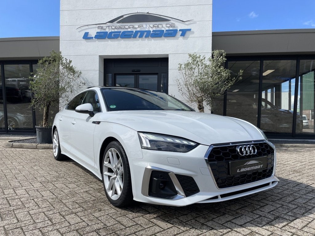 Audi A5 Sportback A5 35 2.0 TFSI Sportback S line Camera Pan, Automaat, Gebruikt, 4 cilinders, Leder