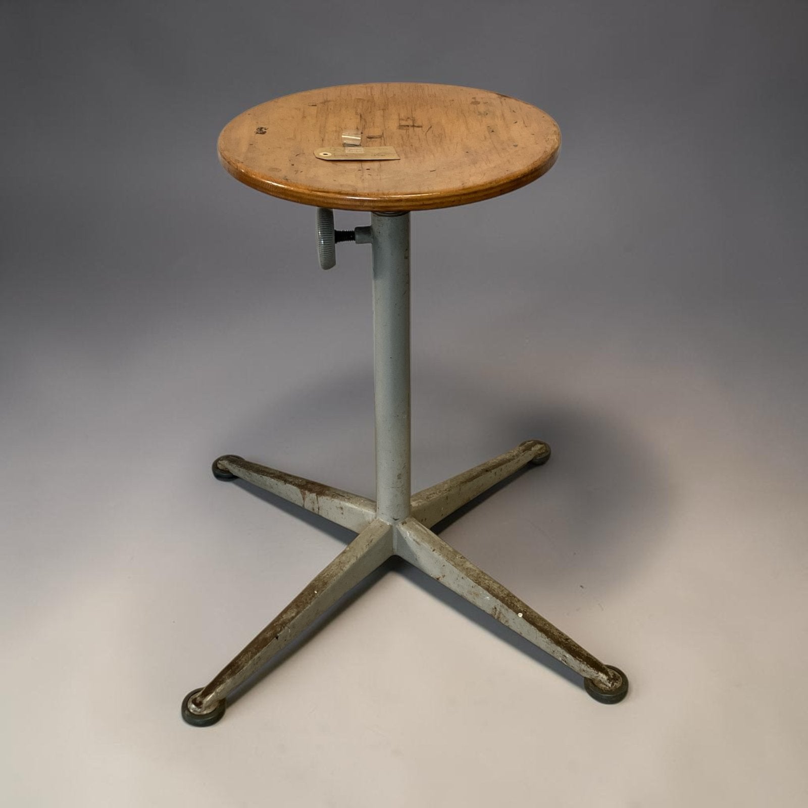 Vintage Ahrend / Gispen werkplaats krukken - verstelbaar, Antiek en Kunst, Ophalen