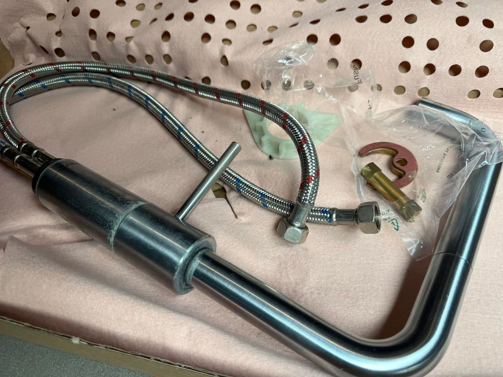 Quooker mengkraan warm/koud - Gebruikt, Gebruikt, Zilver, Ophalen of Verzenden, Metaal