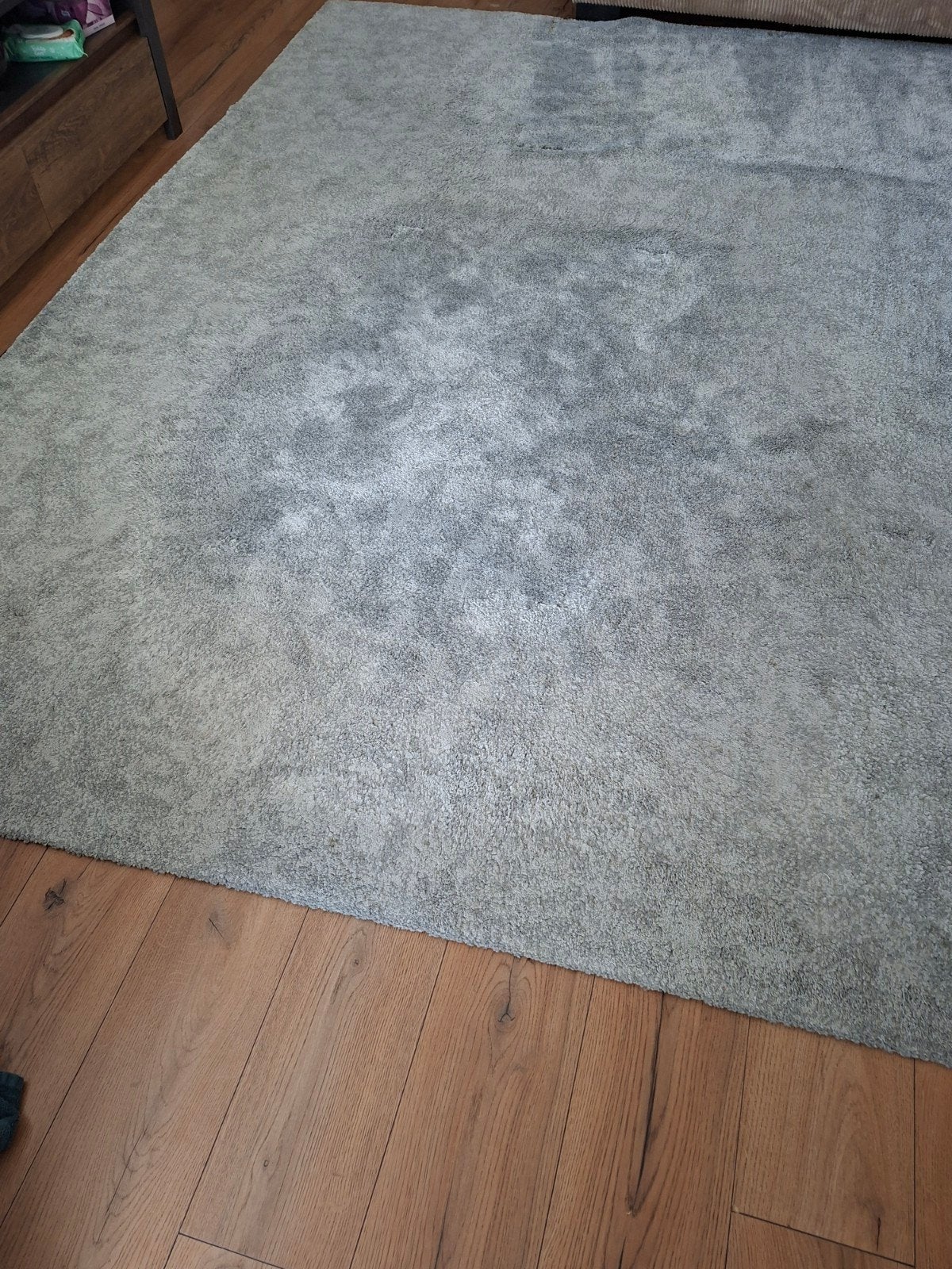 Modern grijs vloerkleed, zacht en comfortabel, Huis en Inrichting, Stoffering | Tapijten en Kleden, Ophalen, Gebruikt, 150 tot 200 cm