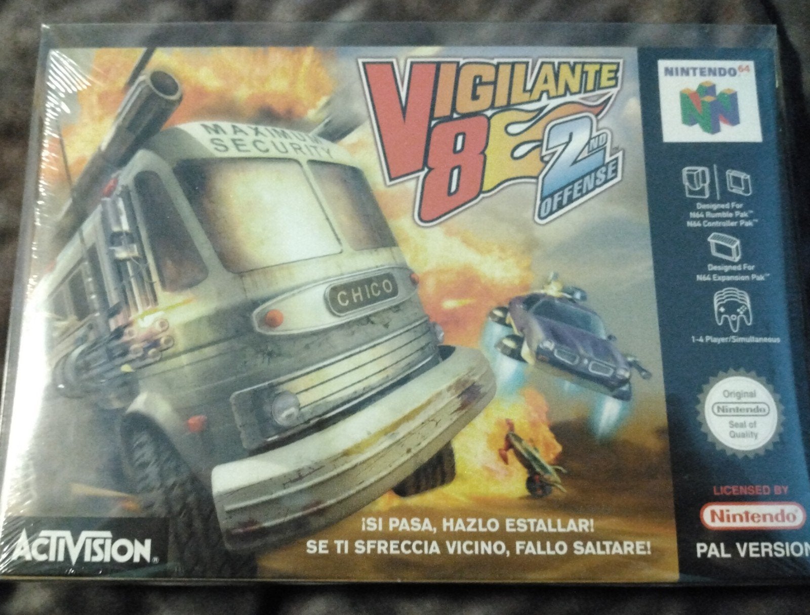 Vigilante 8 2nd Offense N64 sealed., Spelcomputers en Games, Ophalen of Verzenden, Nieuw