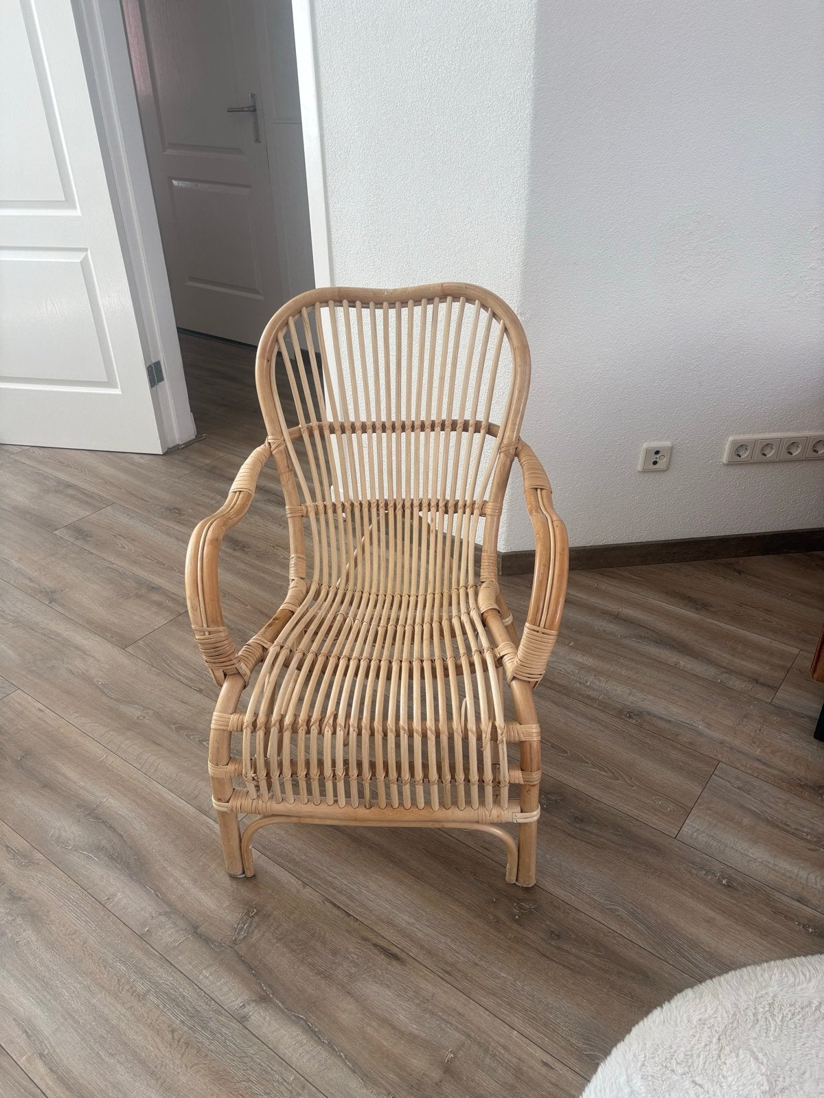 Rotan stoel - Vintage look, Antiek en Kunst, Ophalen