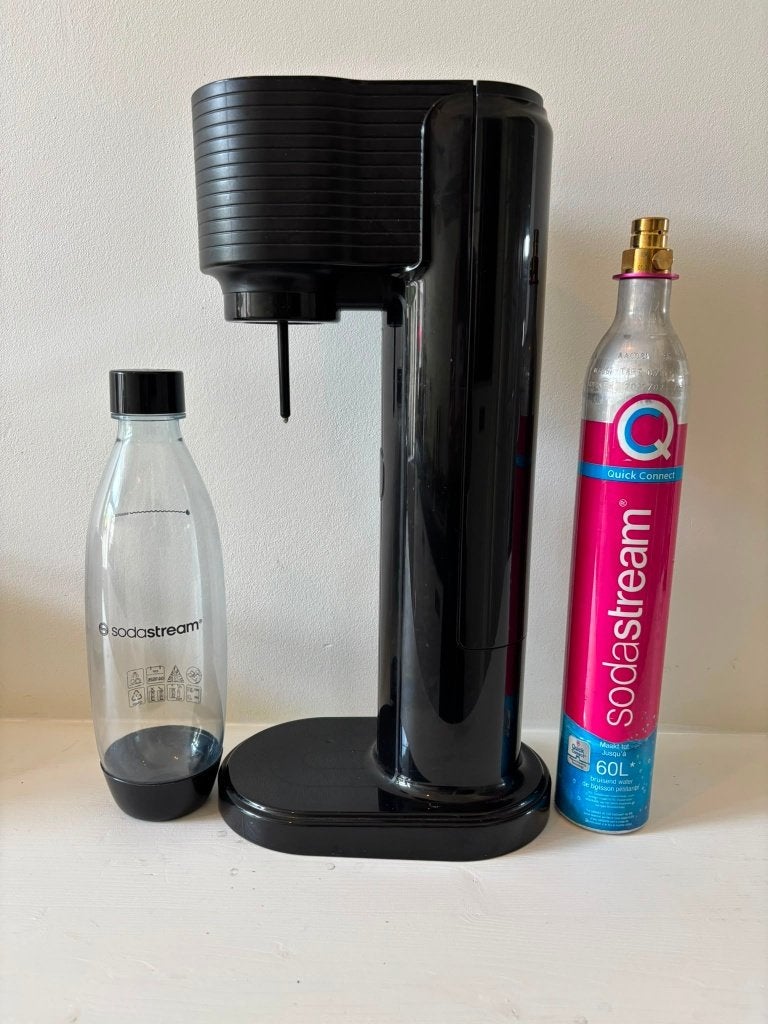 Sodastream met volle CO2 fles en fles, Ophalen, Zo goed als nieuw