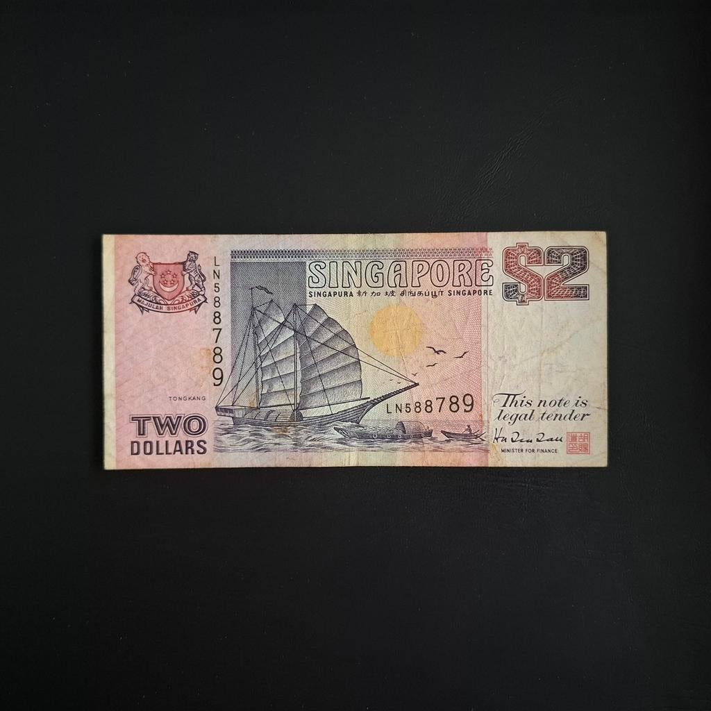 2 dollar Singapore #037, Verzenden, Zuidoost-Azië, Los biljet