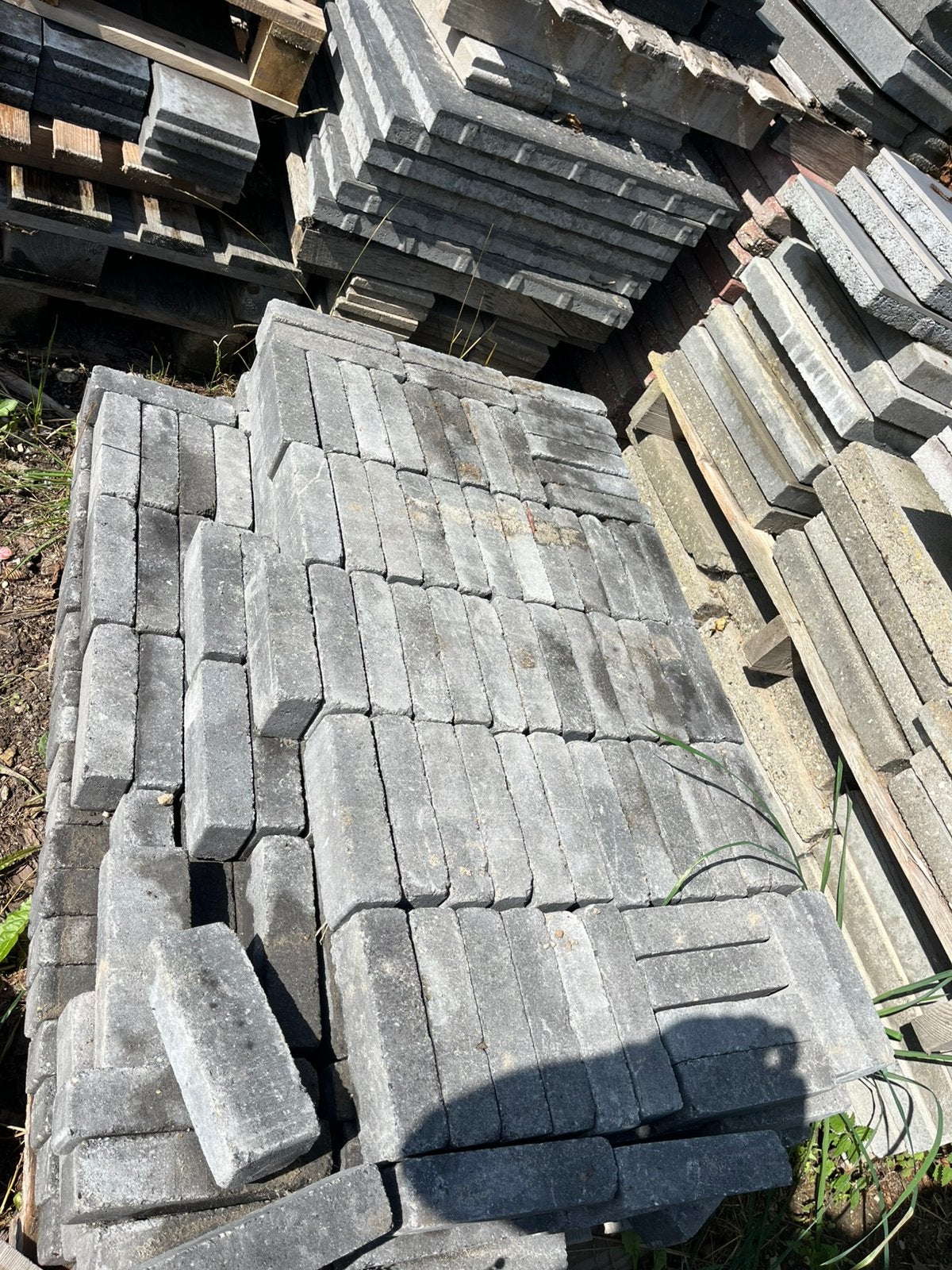 Beton waaltjes antraciet, Ophalen, Zo goed als nieuw, Beton, Klinkers